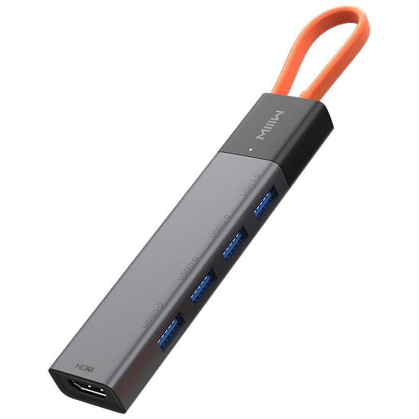 Переходник Xiaomi MIIIW Type C - HUB 5 in 1 MWCMA05