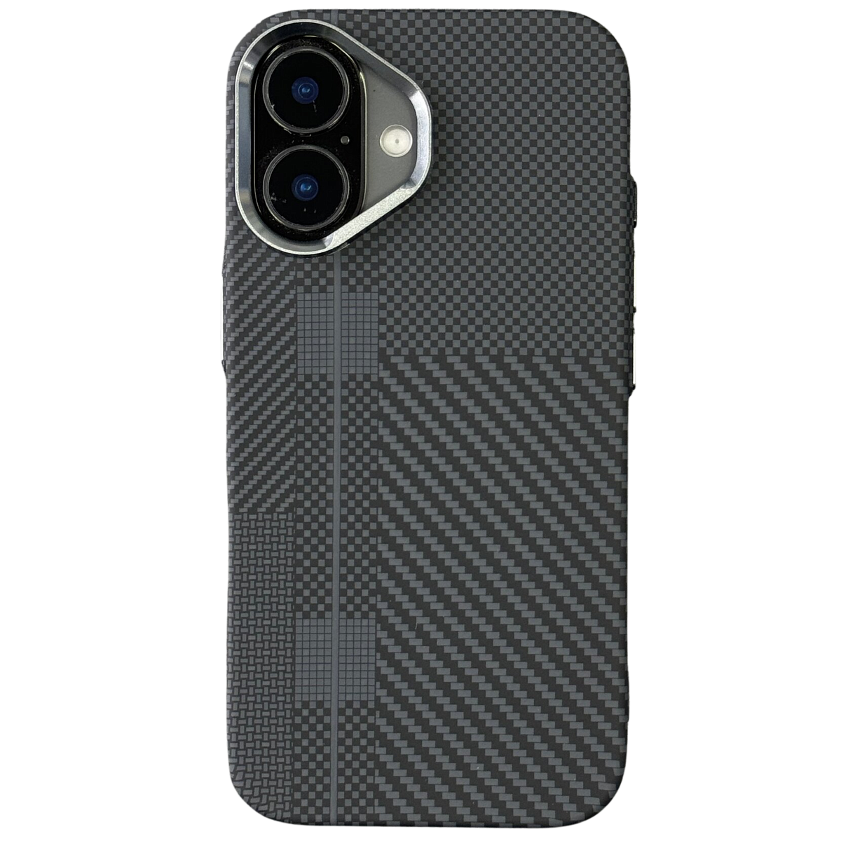 Силиконовый чехол Mosbros для iPhone 16 Plus Carbon Magsafe