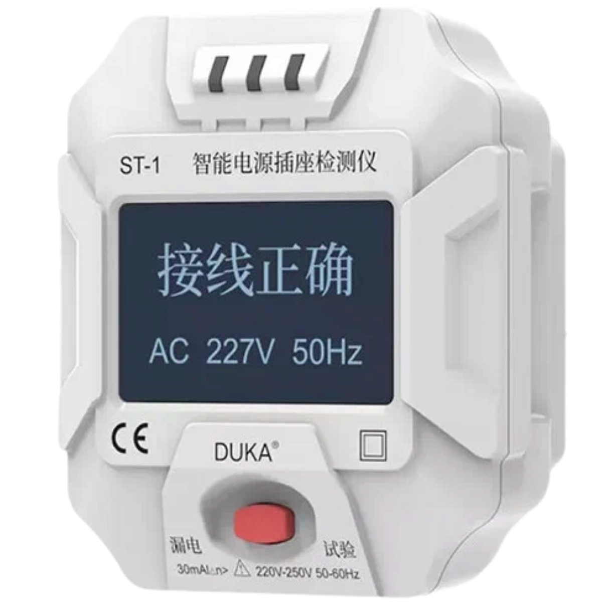 Умный тестер розеток Xiaomi Duka Smart Power Socket Detector ST-1