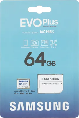 Флеш-карта Samsung EVO Plus 64GB
